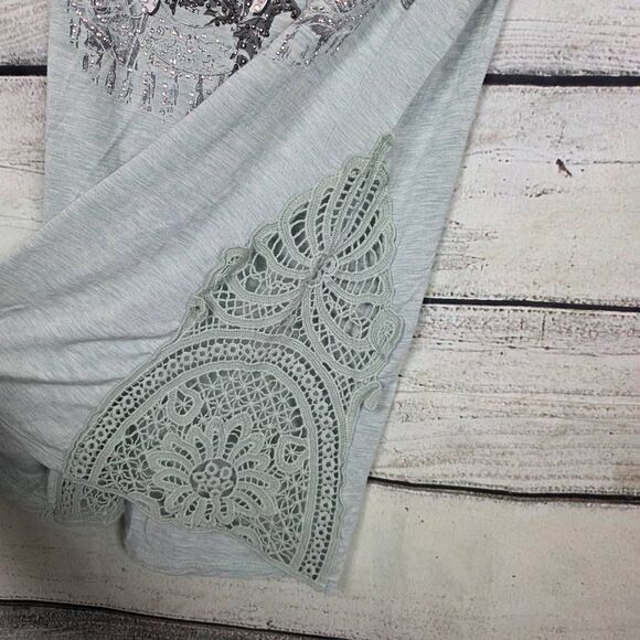 Harley-Davidson Lace Side Tank Top Blue XL - Picture 3 of 6